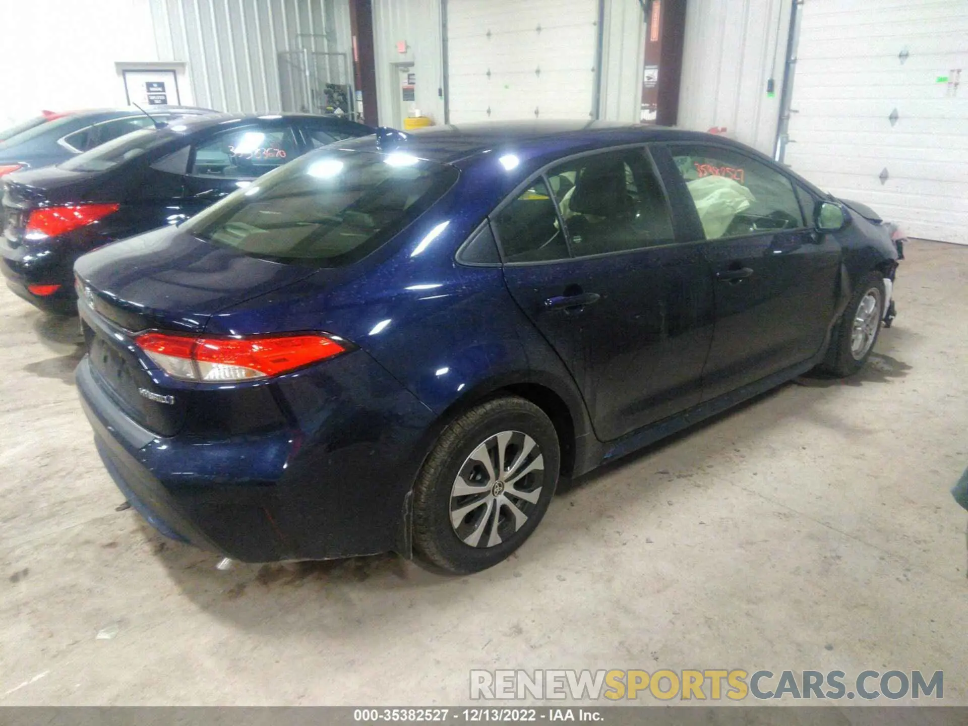 4 fotografías del automóvil dañado JTDEAMDE4NJ051955 TOYOTA COROLLA 2022