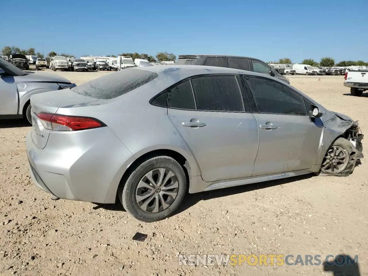 3 fotografías del automóvil dañado JTDEAMDE5N3001179 TOYOTA COROLLA 2022