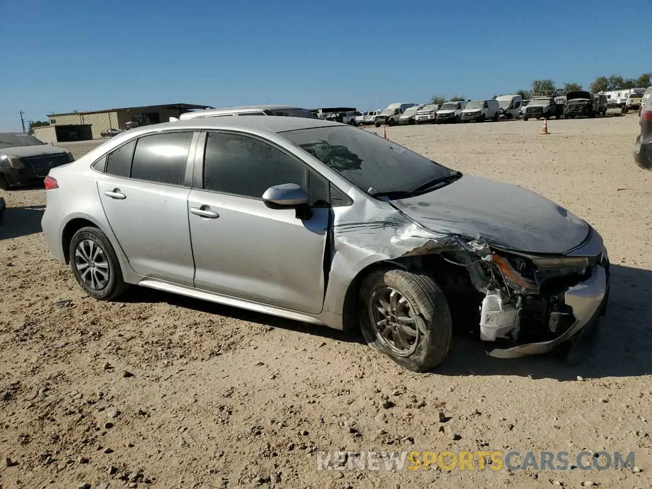 4 fotografías del automóvil dañado JTDEAMDE5N3001179 TOYOTA COROLLA 2022