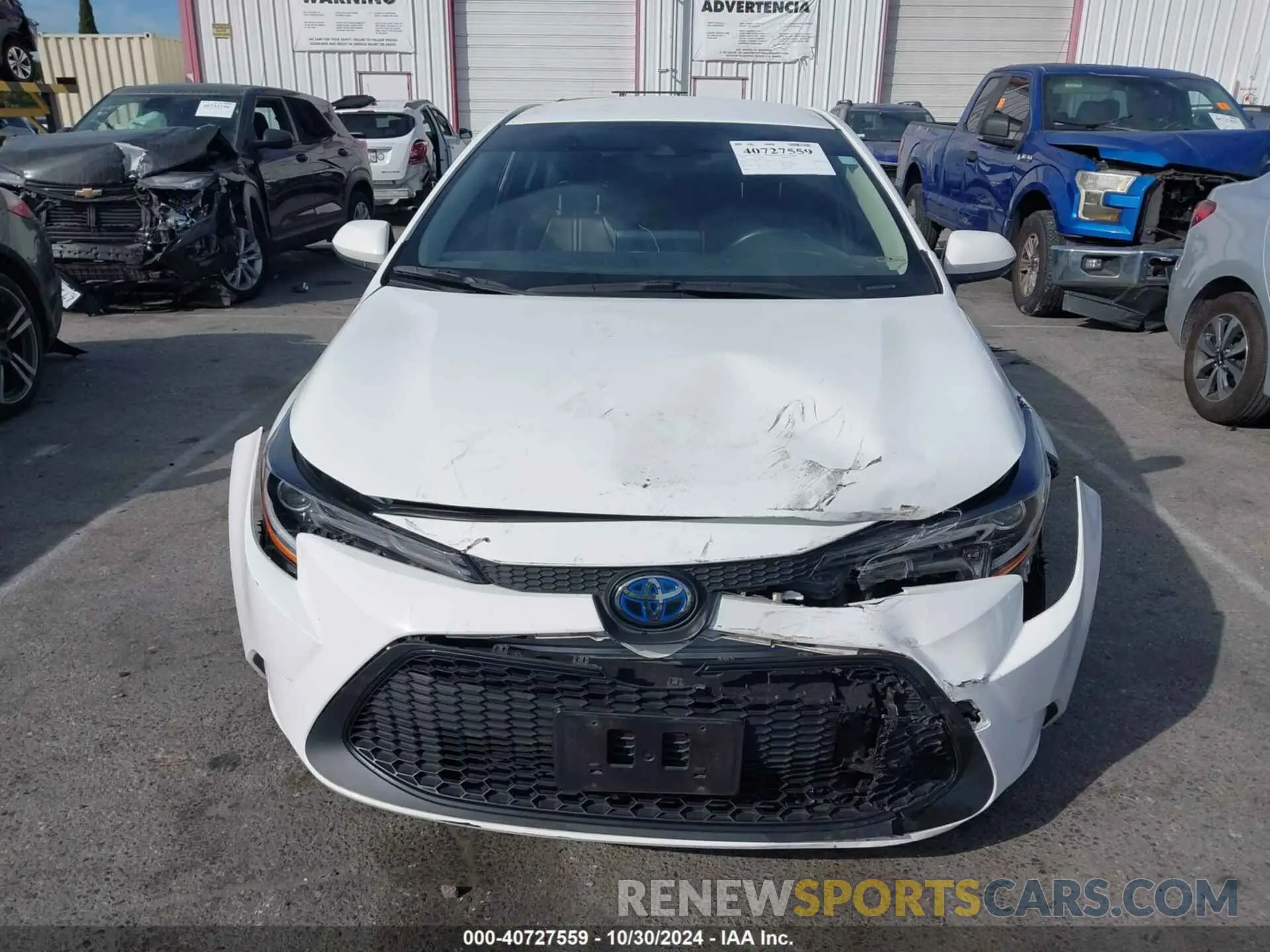 12 fotografías del automóvil dañado JTDEAMDE5N3002512 TOYOTA COROLLA 2022