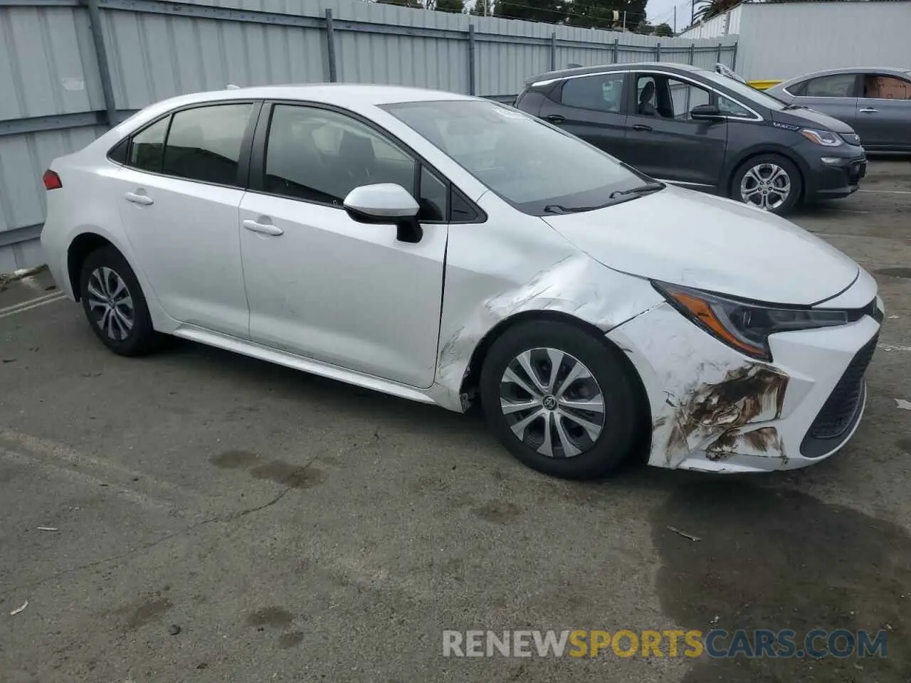 4 fotografías del automóvil dañado JTDEAMDE5N3003241 TOYOTA COROLLA 2022
