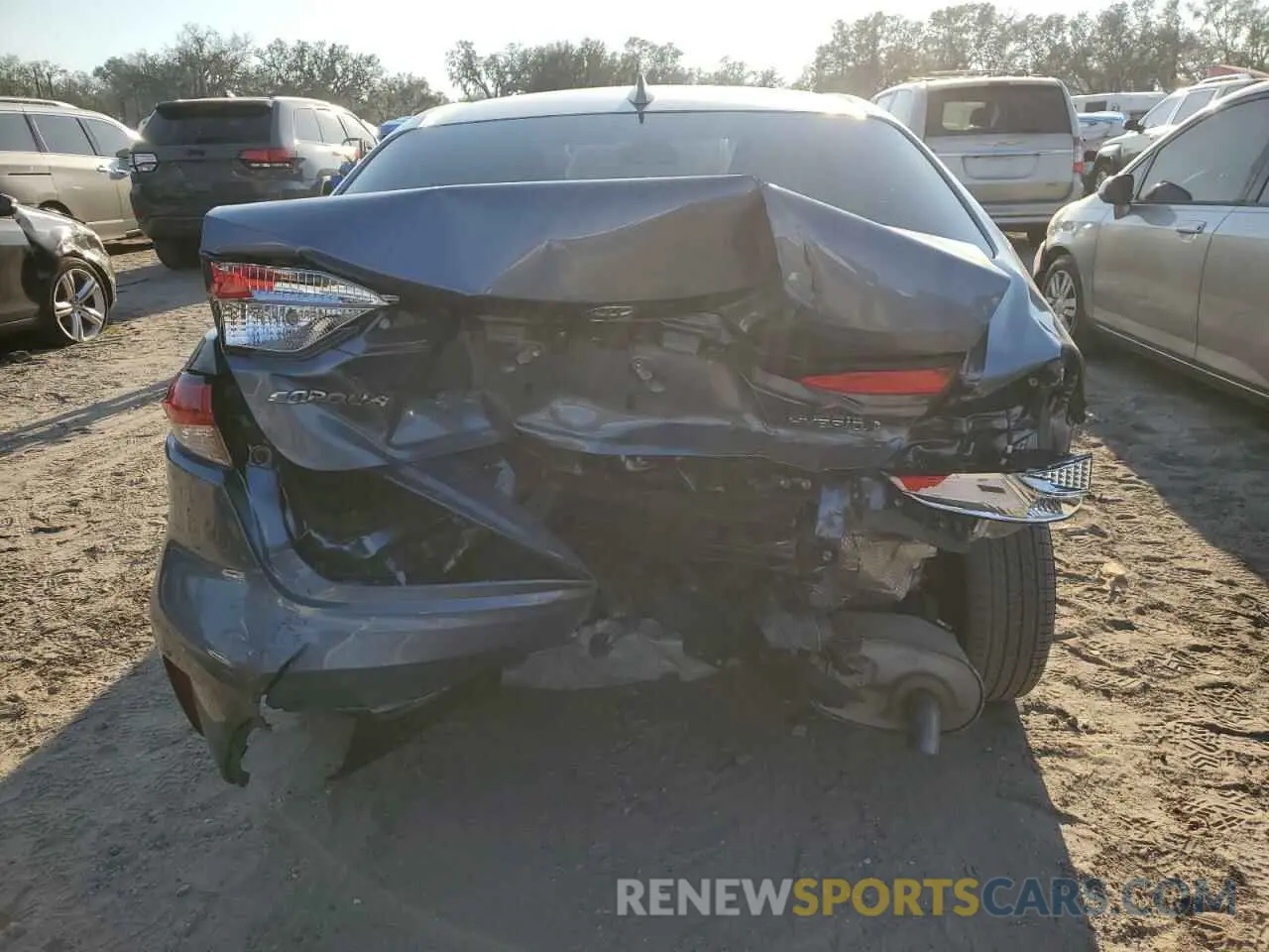 6 fotografías del automóvil dañado JTDEAMDE5N3004633 TOYOTA COROLLA 2022