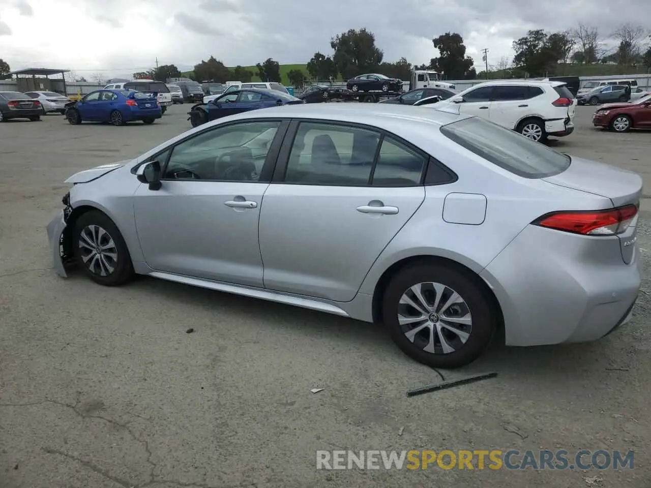 2 fotografías del automóvil dañado JTDEAMDE5N3014014 TOYOTA COROLLA 2022