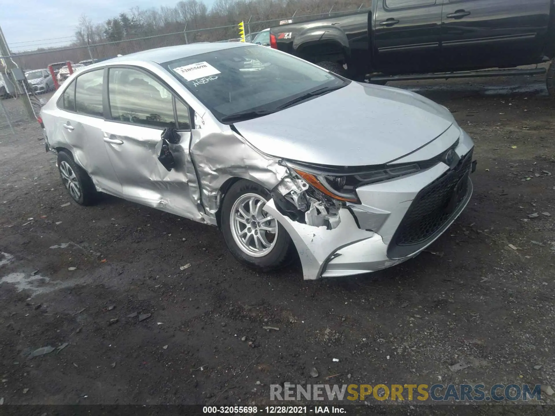 1 fotografías del automóvil dañado JTDEAMDE5NJ040883 TOYOTA COROLLA 2022