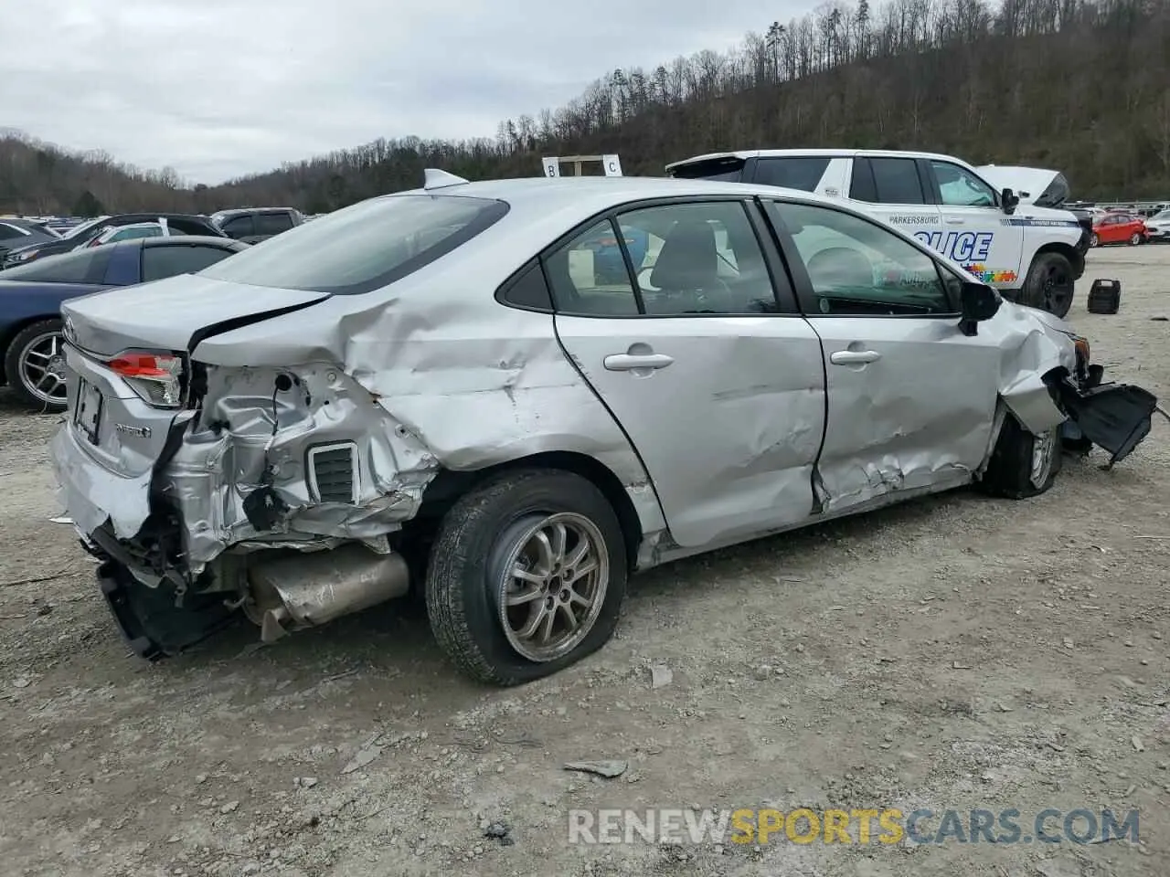 3 fotografías del automóvil dañado JTDEAMDE5NJ043461 TOYOTA COROLLA 2022