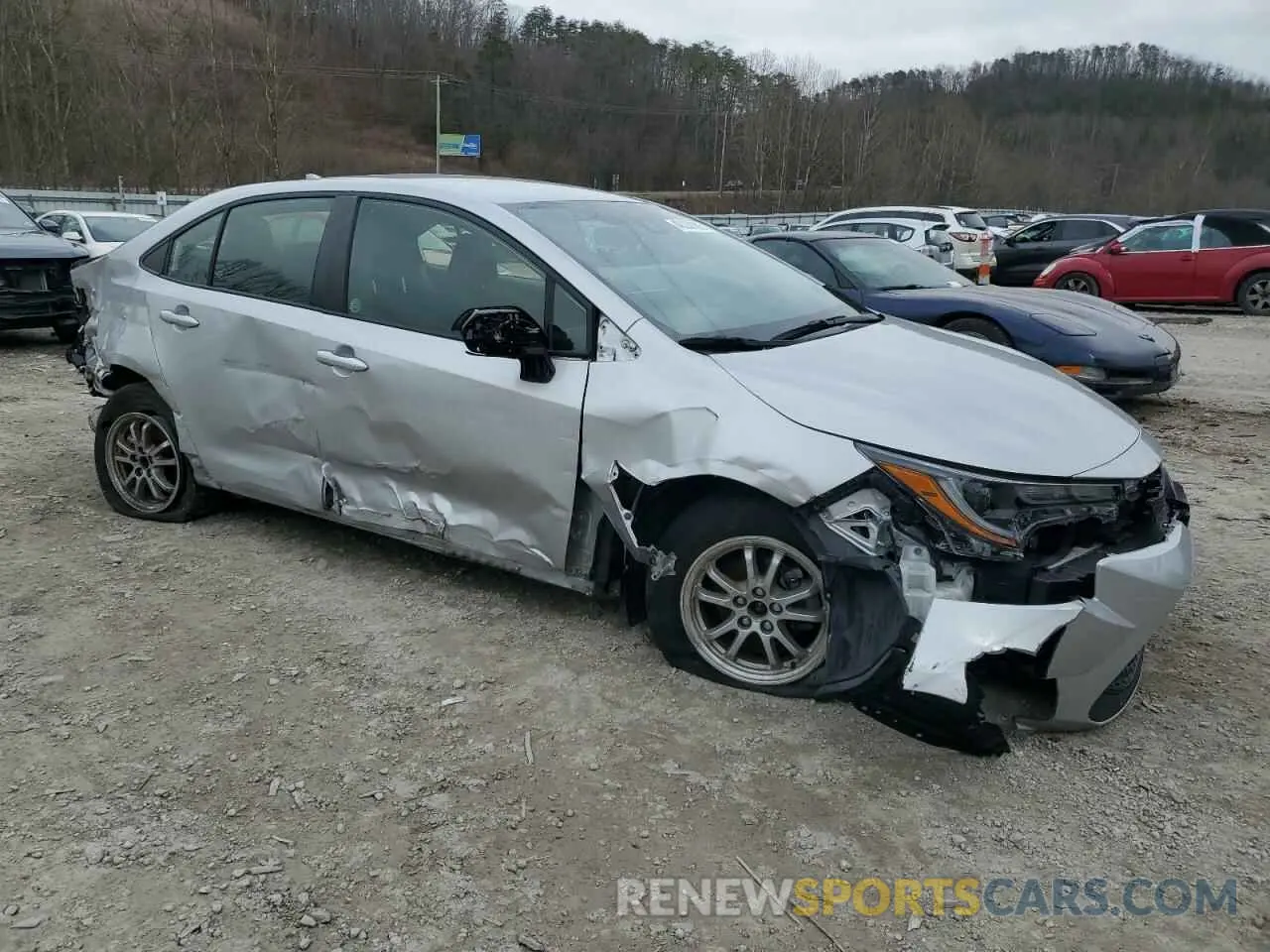 4 fotografías del automóvil dañado JTDEAMDE5NJ043461 TOYOTA COROLLA 2022