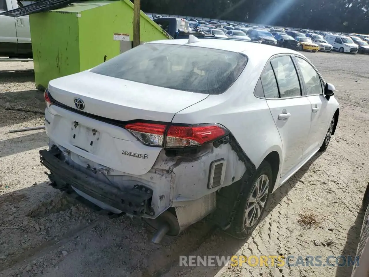 3 fotografías del automóvil dañado JTDEAMDE5NJ053570 TOYOTA COROLLA 2022