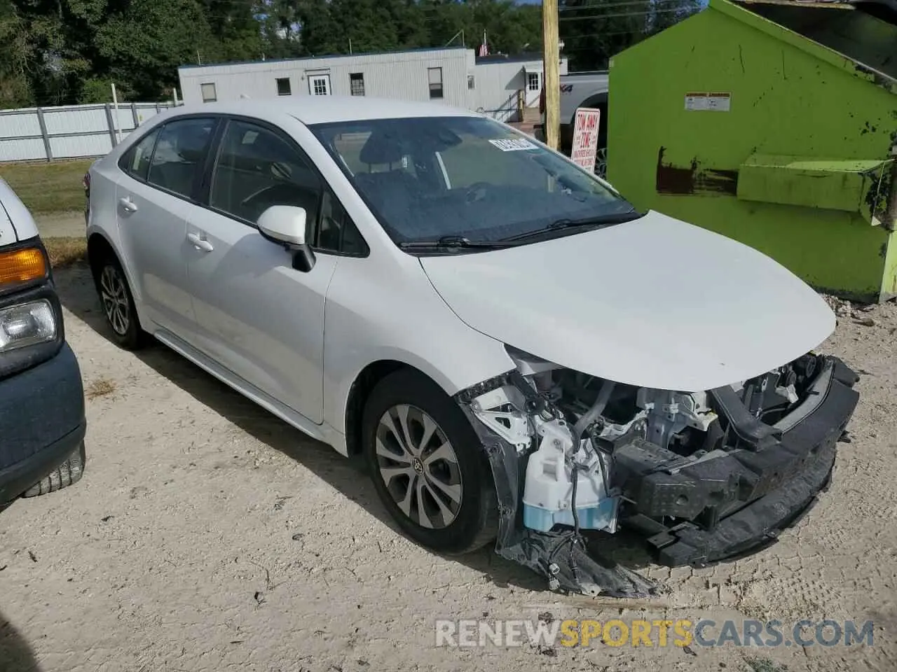 4 fotografías del automóvil dañado JTDEAMDE5NJ053570 TOYOTA COROLLA 2022