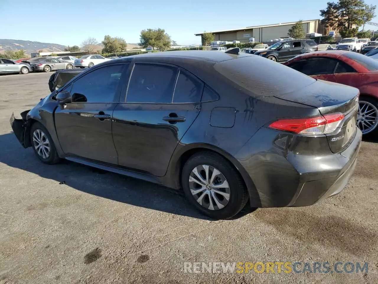 2 fotografías del automóvil dañado JTDEAMDE5NJ057733 TOYOTA COROLLA 2022