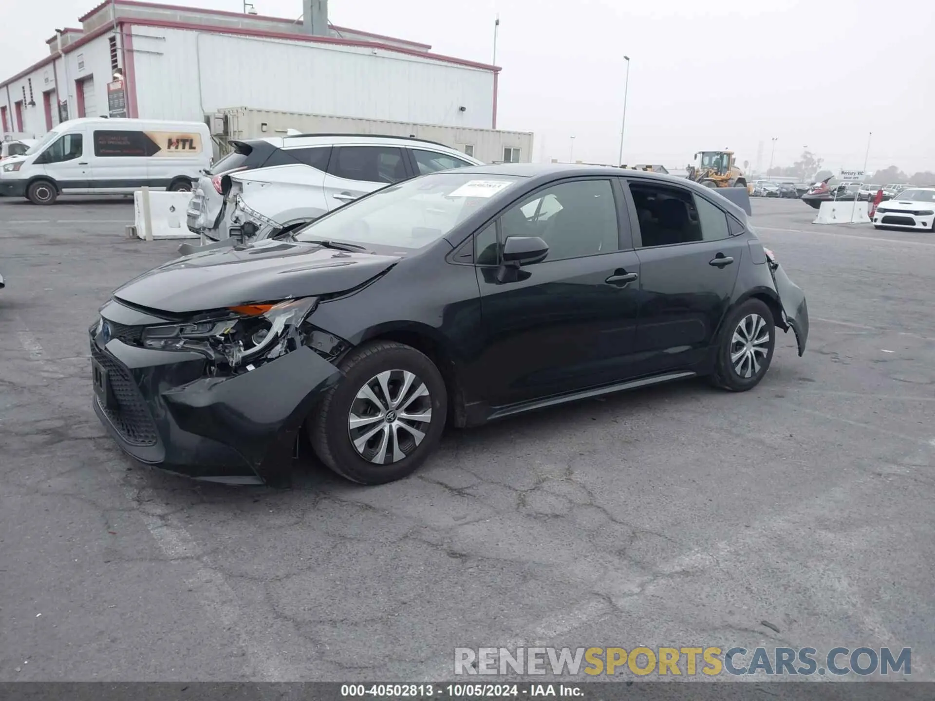 2 fotografías del automóvil dañado JTDEAMDE5NJ058140 TOYOTA COROLLA 2022