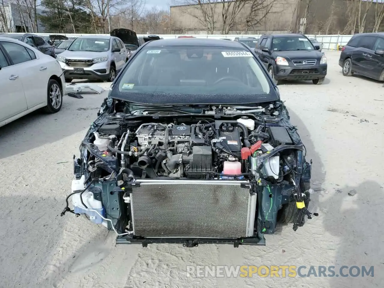 5 fotografías del automóvil dañado JTDEAMDE5NJ060650 TOYOTA COROLLA 2022