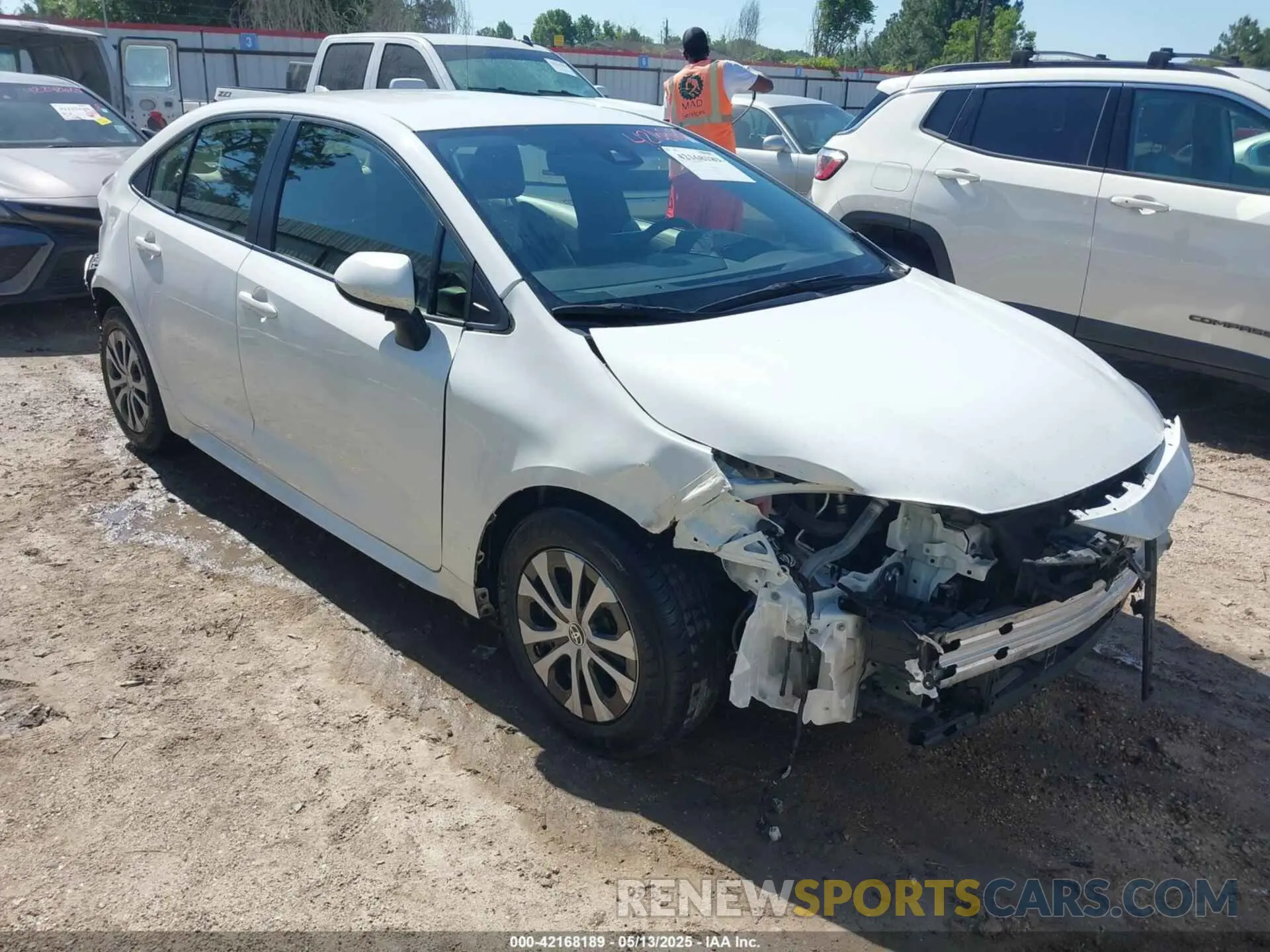 1 fotografías del automóvil dañado JTDEAMDE6N3002227 TOYOTA COROLLA 2022