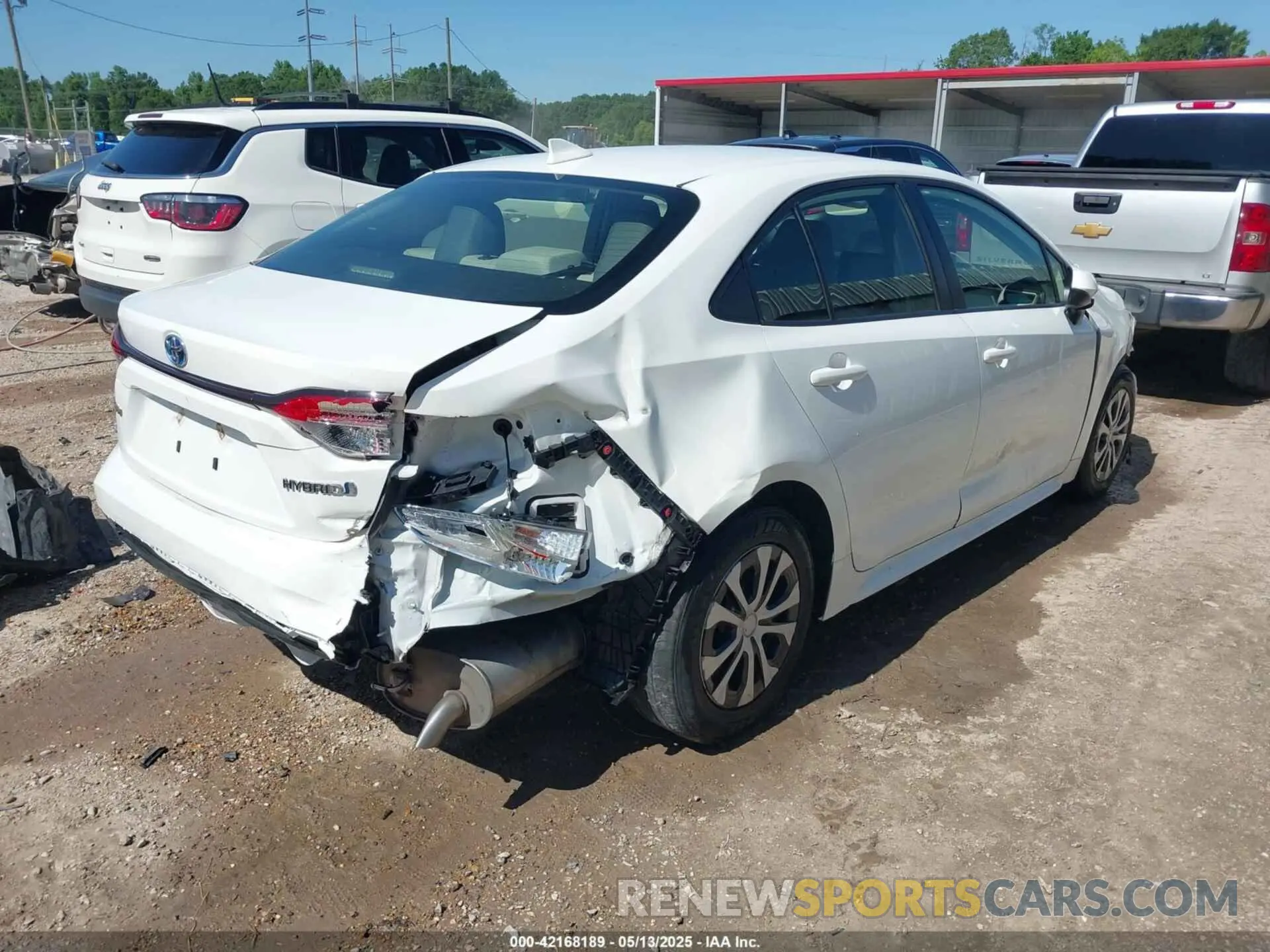 4 fotografías del automóvil dañado JTDEAMDE6N3002227 TOYOTA COROLLA 2022