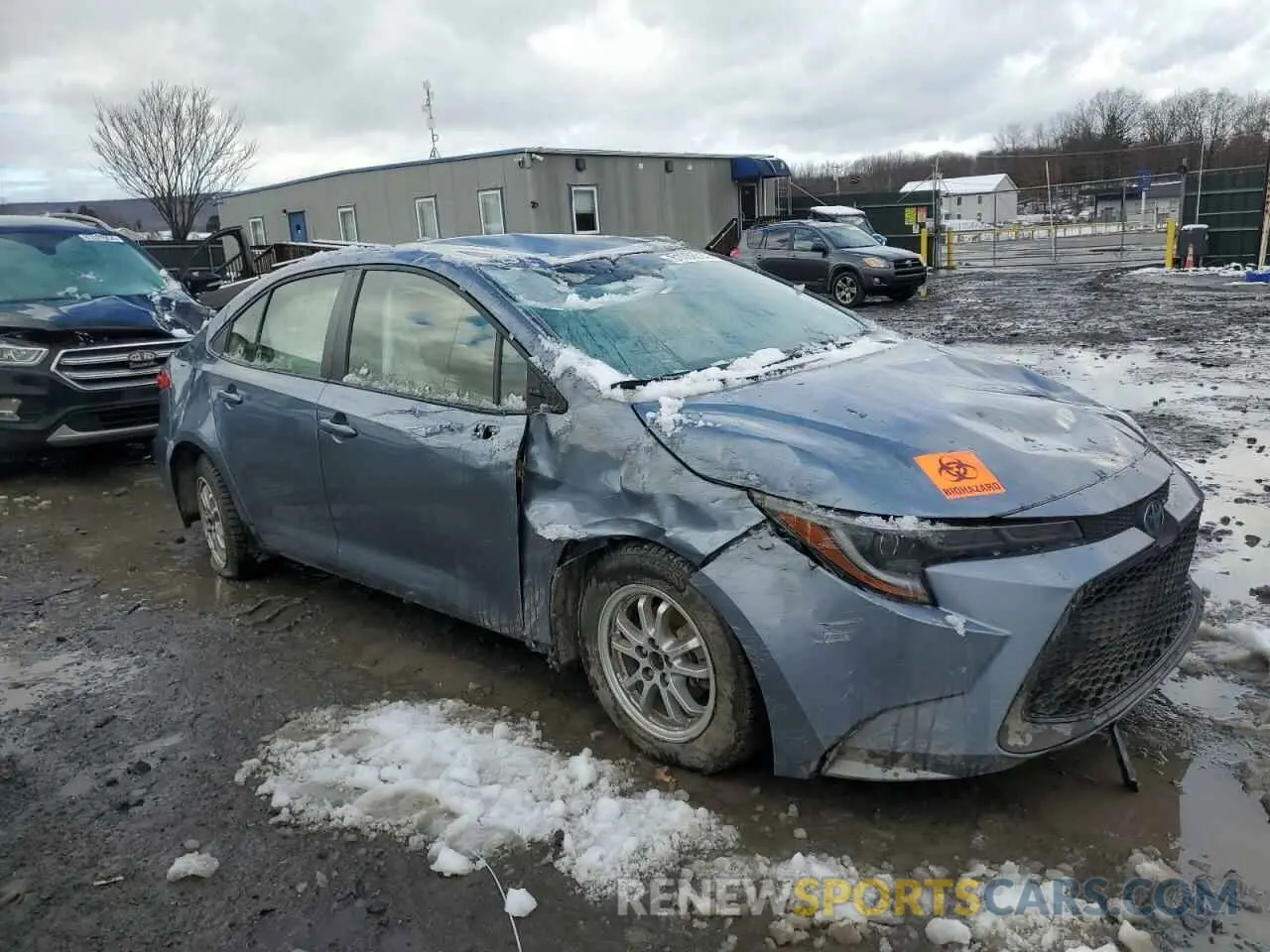 4 fotografías del automóvil dañado JTDEAMDE6N3006326 TOYOTA COROLLA 2022