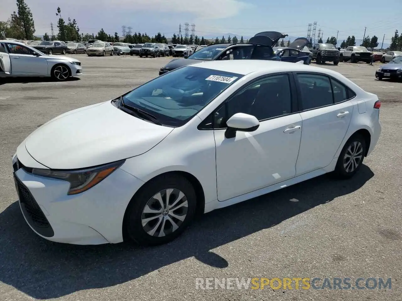 1 fotografías del automóvil dañado JTDEAMDE6N3006813 TOYOTA COROLLA 2022