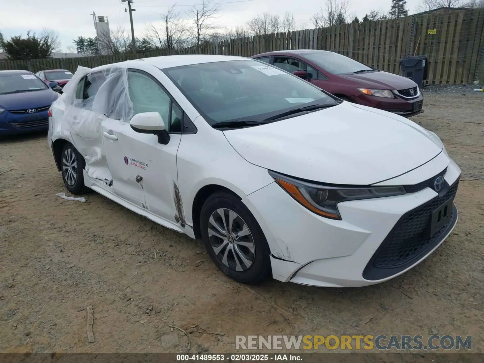 1 fotografías del automóvil dañado JTDEAMDE6N3006939 TOYOTA COROLLA 2022