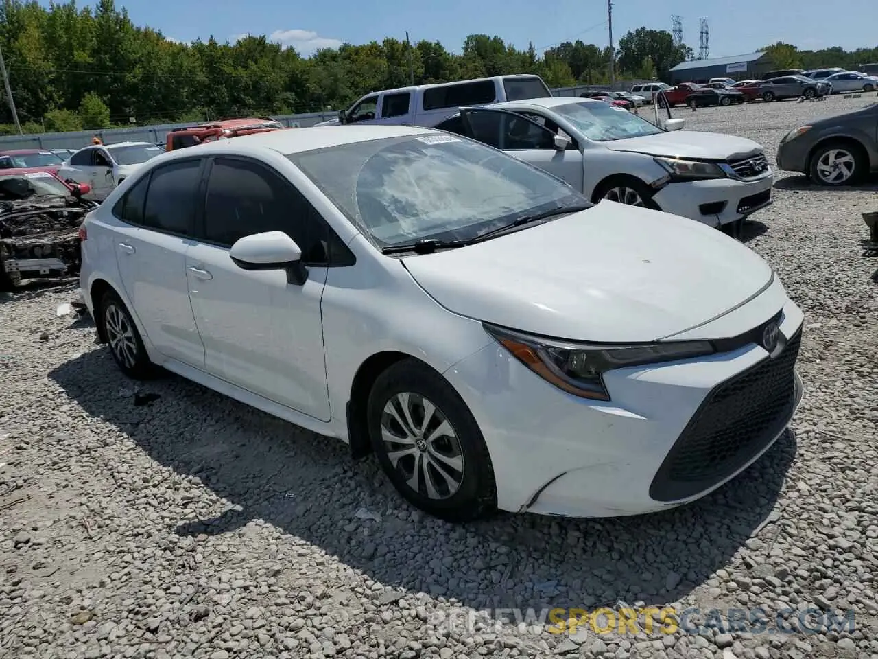 4 fotografías del automóvil dañado JTDEAMDE6N3010831 TOYOTA COROLLA 2022