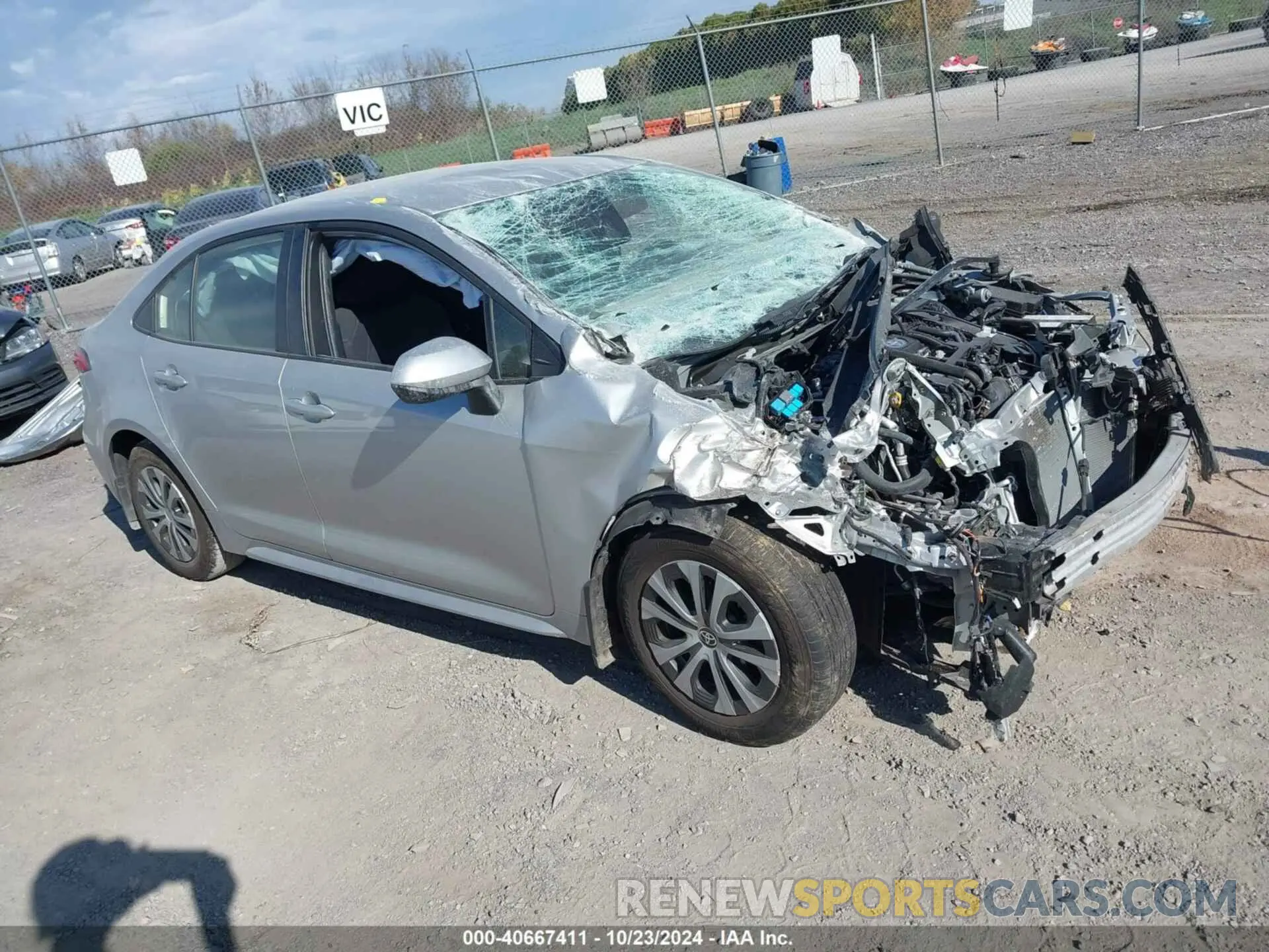 1 fotografías del automóvil dañado JTDEAMDE6NJ039810 TOYOTA COROLLA 2022