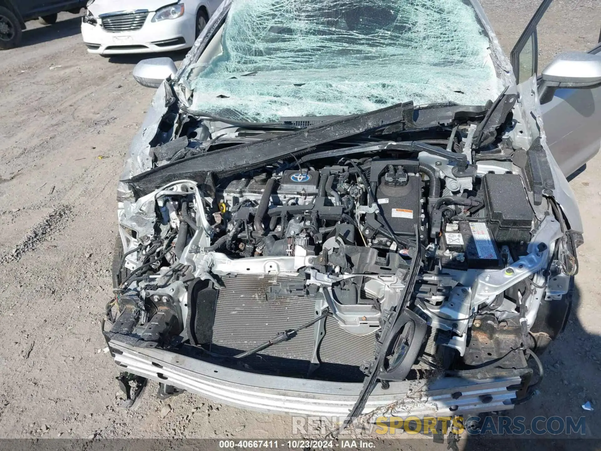 10 fotografías del automóvil dañado JTDEAMDE6NJ039810 TOYOTA COROLLA 2022