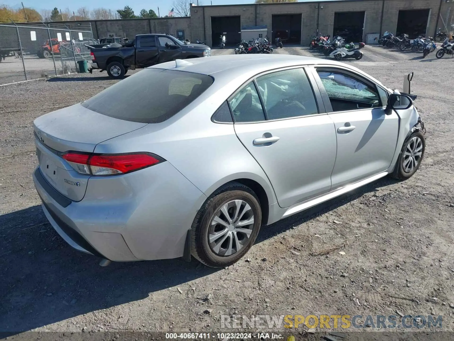 4 fotografías del automóvil dañado JTDEAMDE6NJ039810 TOYOTA COROLLA 2022