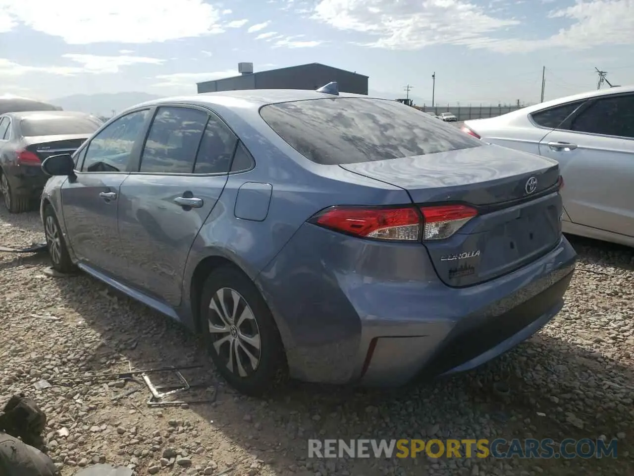 3 fotografías del automóvil dañado JTDEAMDE6NJ040861 TOYOTA COROLLA 2022