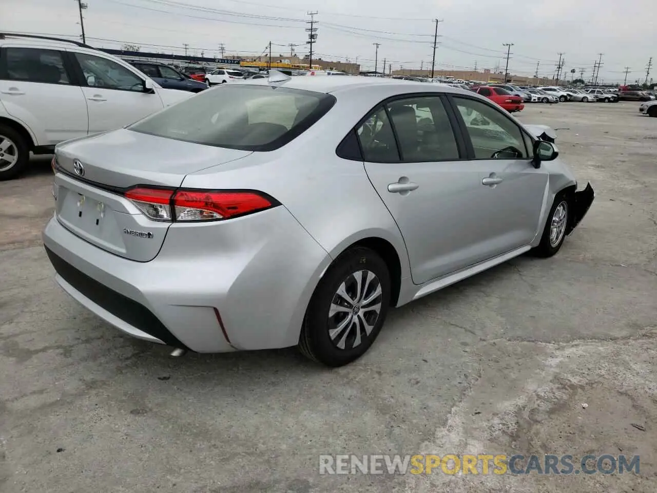 4 fotografías del automóvil dañado JTDEAMDE6NJ043162 TOYOTA COROLLA 2022