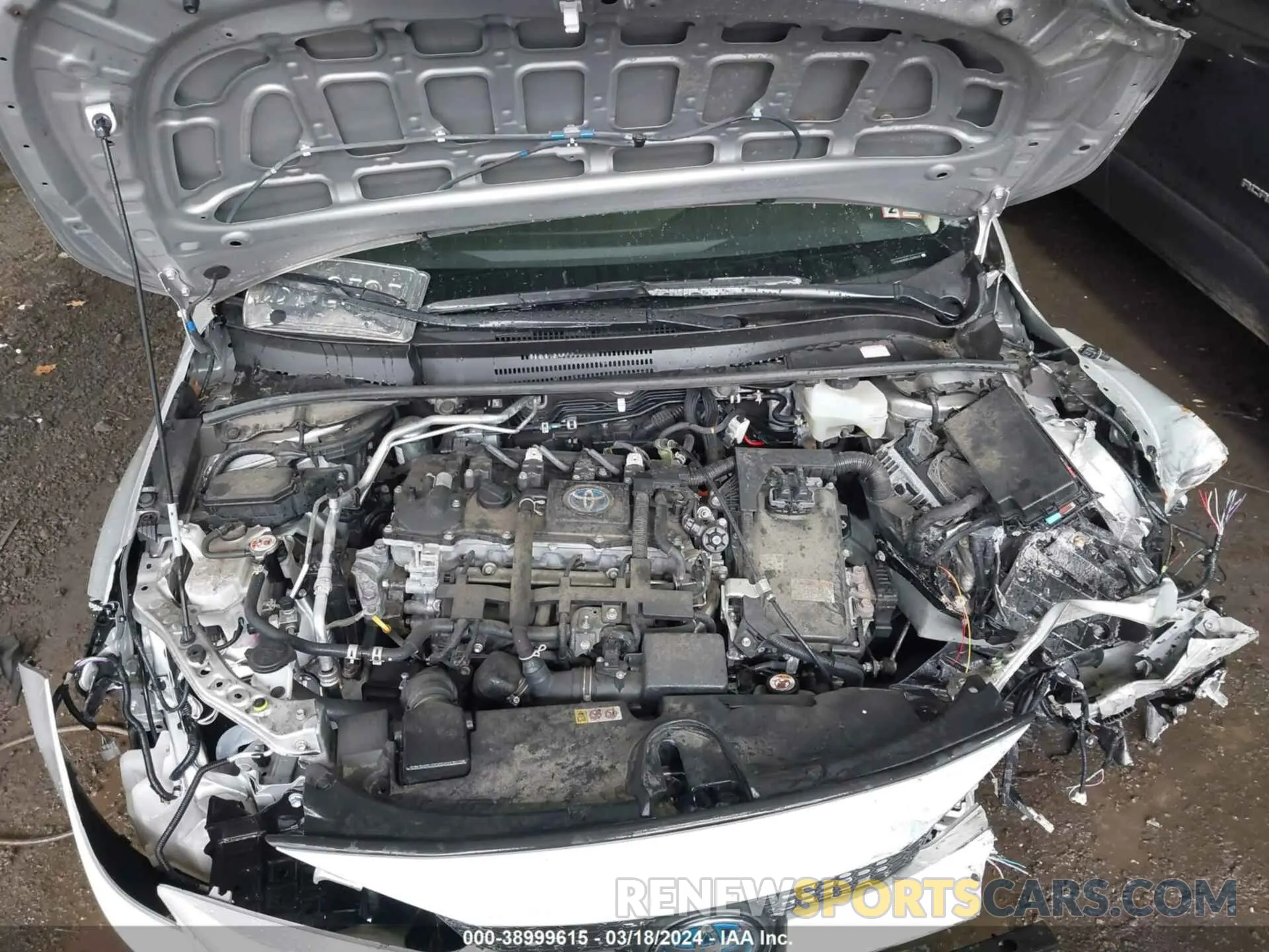 10 fotografías del automóvil dañado JTDEAMDE6NJ043565 TOYOTA COROLLA 2022