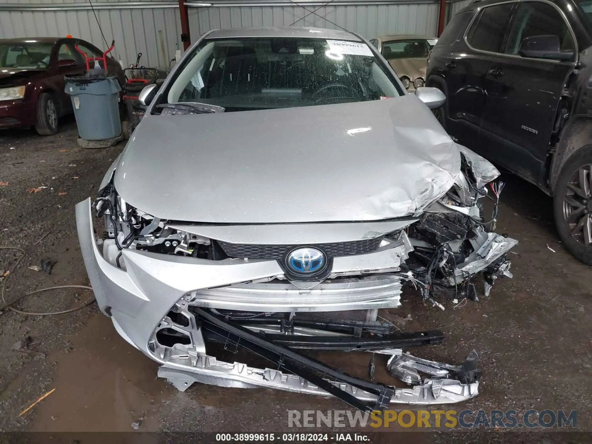 13 fotografías del automóvil dañado JTDEAMDE6NJ043565 TOYOTA COROLLA 2022