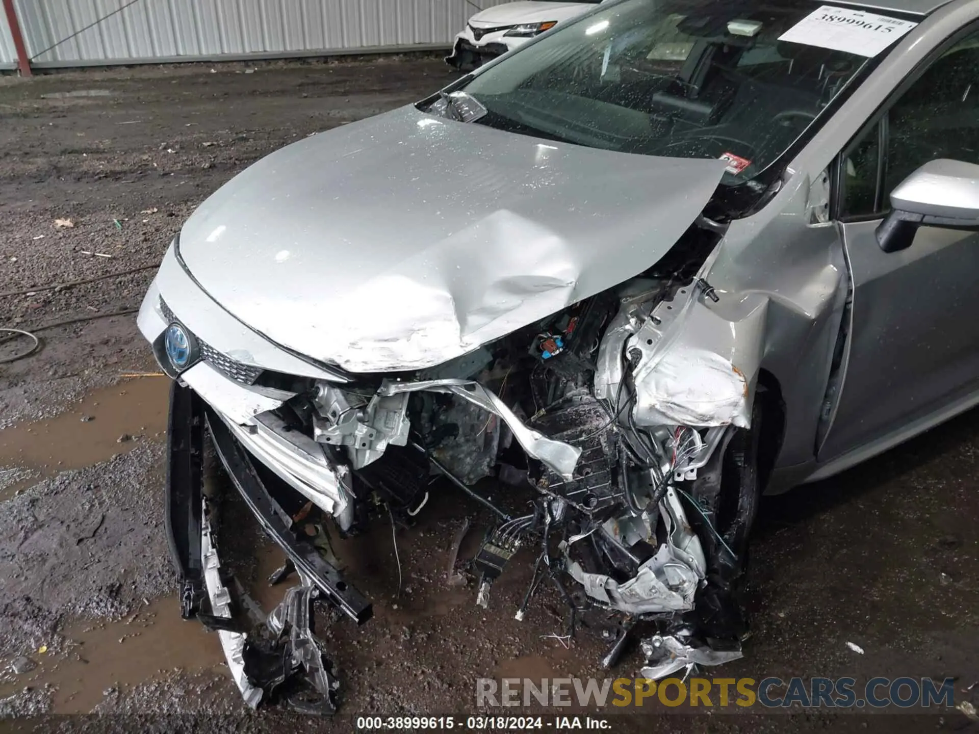 6 fotografías del automóvil dañado JTDEAMDE6NJ043565 TOYOTA COROLLA 2022