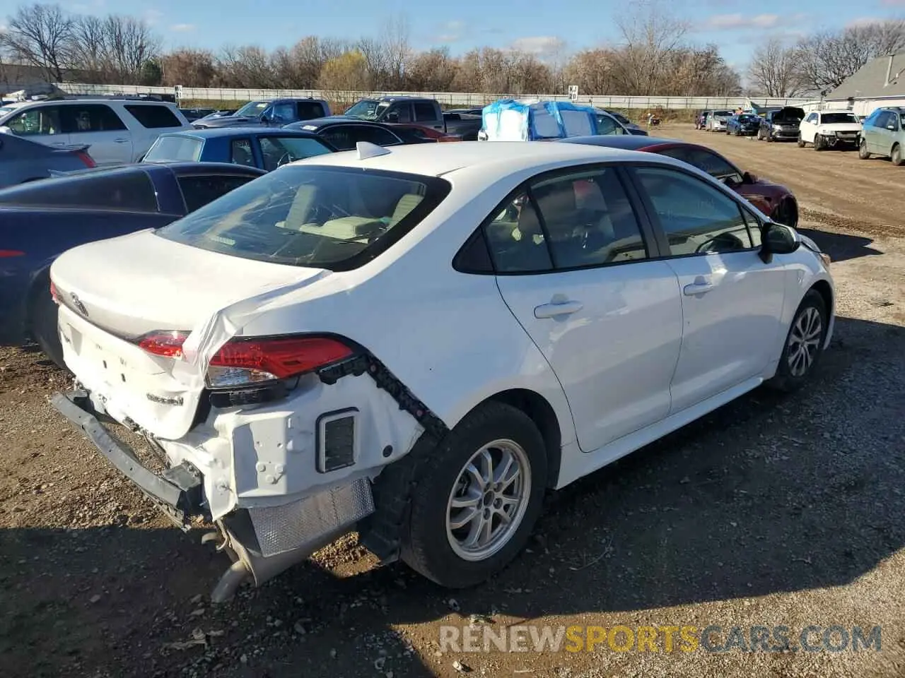 3 fotografías del automóvil dañado JTDEAMDE7N3004455 TOYOTA COROLLA 2022