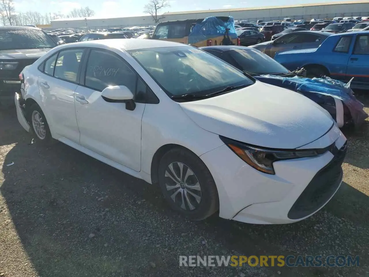 4 fotografías del automóvil dañado JTDEAMDE7N3004455 TOYOTA COROLLA 2022