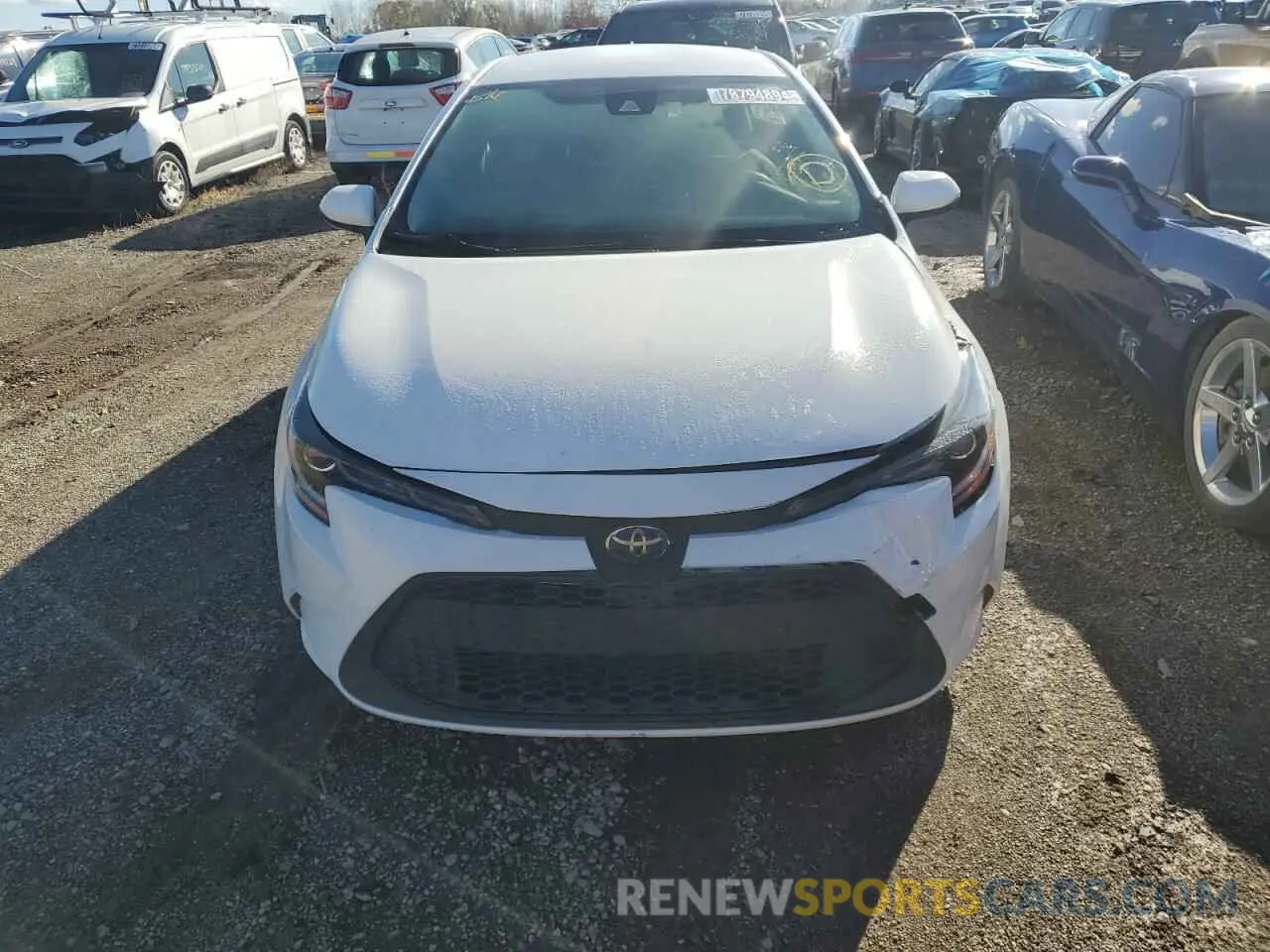 5 fotografías del automóvil dañado JTDEAMDE7N3004455 TOYOTA COROLLA 2022