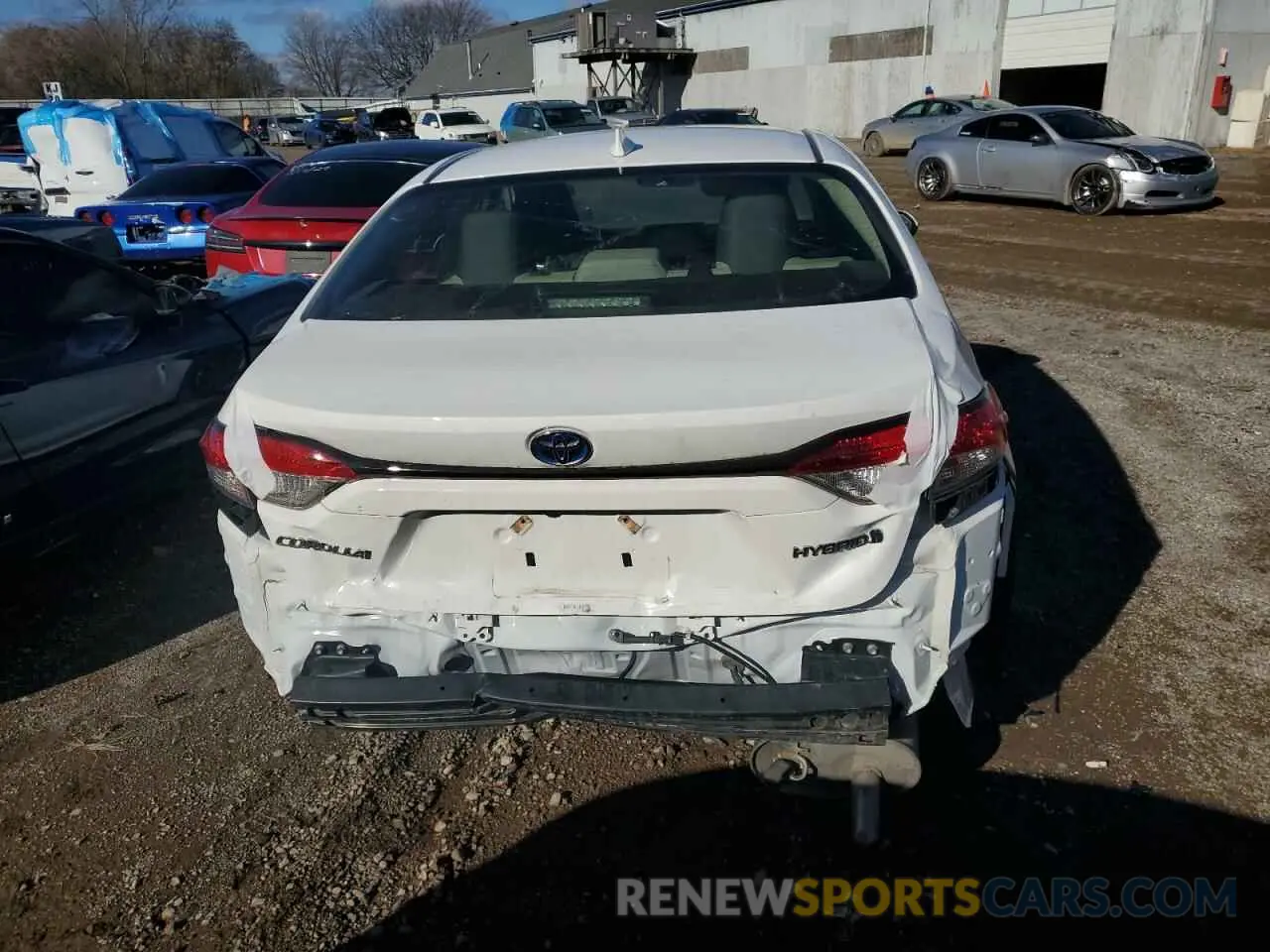 6 fotografías del automóvil dañado JTDEAMDE7N3004455 TOYOTA COROLLA 2022