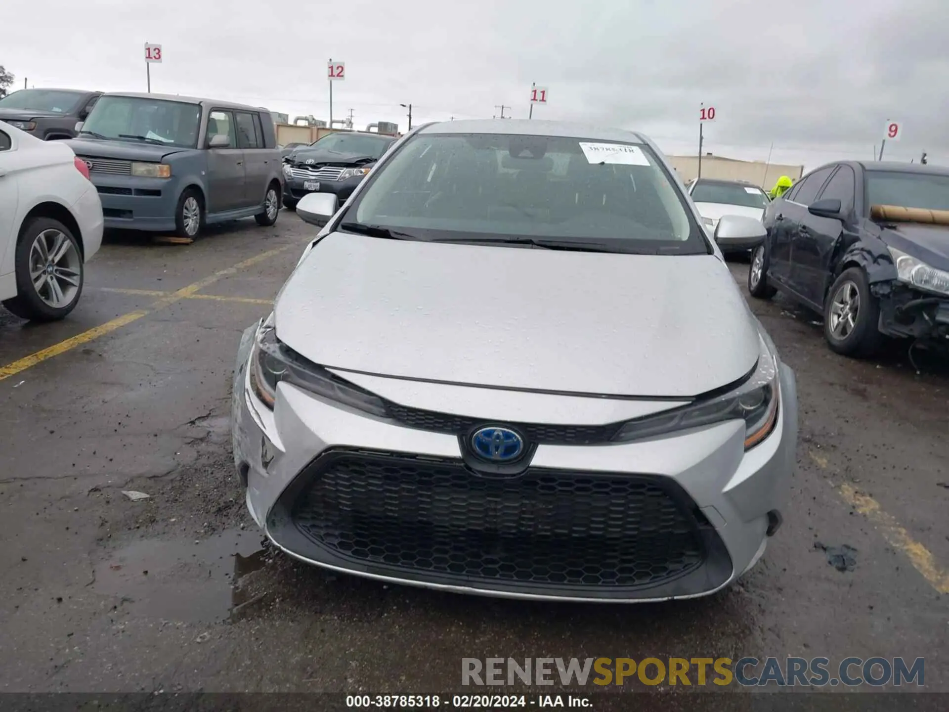 13 fotografías del automóvil dañado JTDEAMDE7N3011650 TOYOTA COROLLA 2022