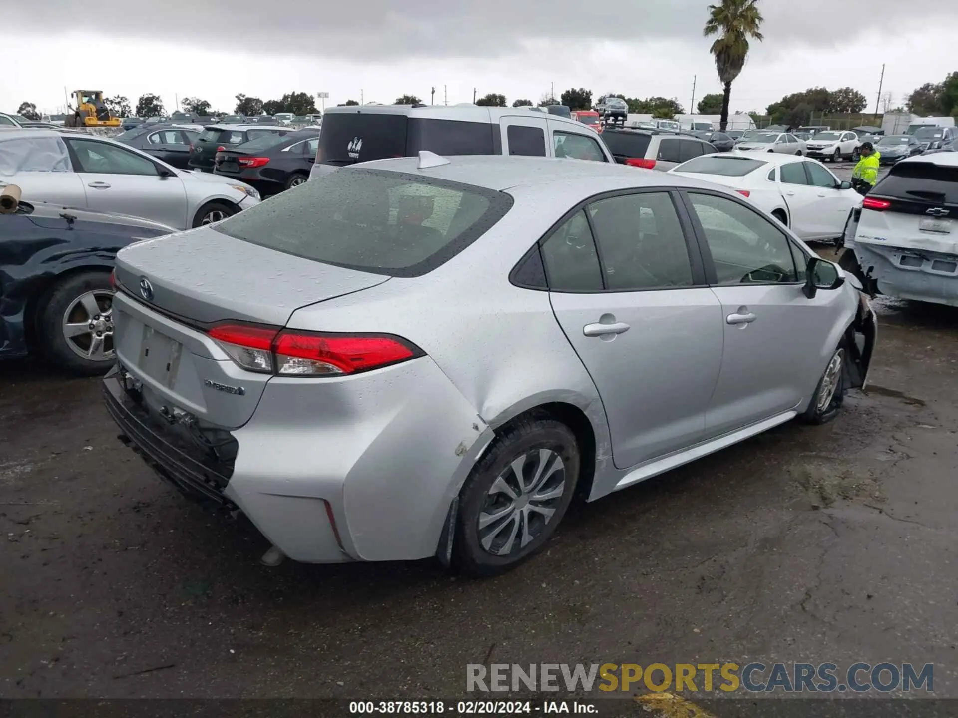4 fotografías del automóvil dañado JTDEAMDE7N3011650 TOYOTA COROLLA 2022