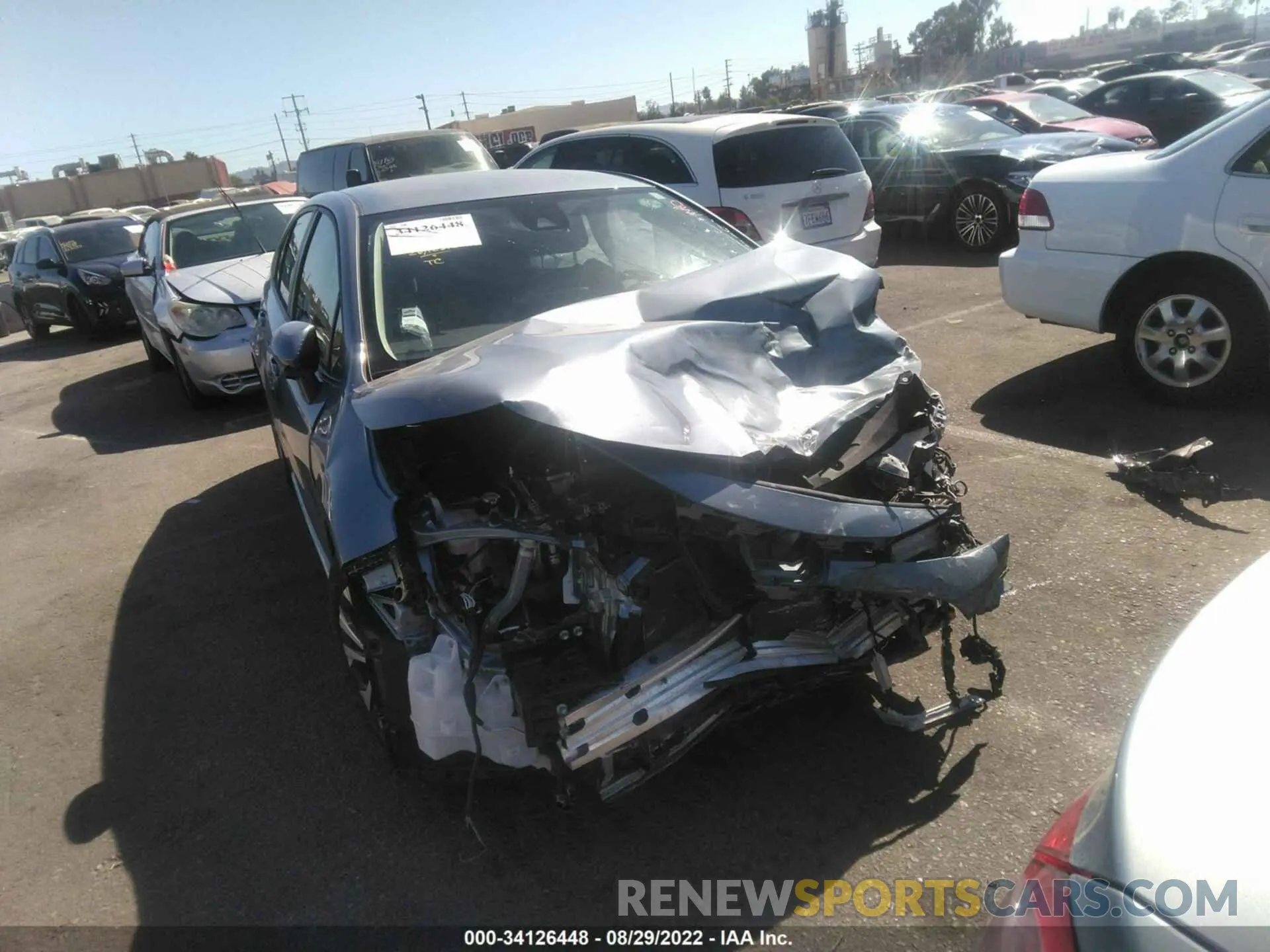 1 fotografías del automóvil dañado JTDEAMDE7NJ052811 TOYOTA COROLLA 2022
