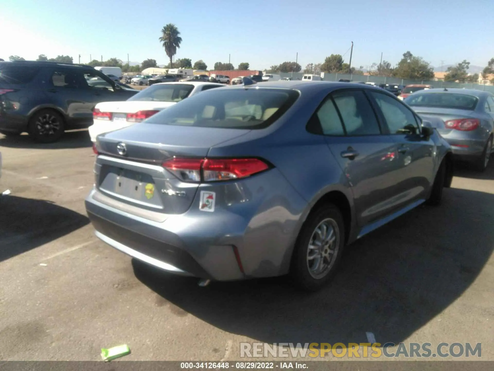4 fotografías del automóvil dañado JTDEAMDE7NJ052811 TOYOTA COROLLA 2022