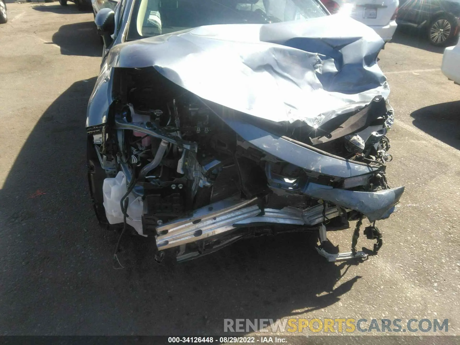6 fotografías del automóvil dañado JTDEAMDE7NJ052811 TOYOTA COROLLA 2022