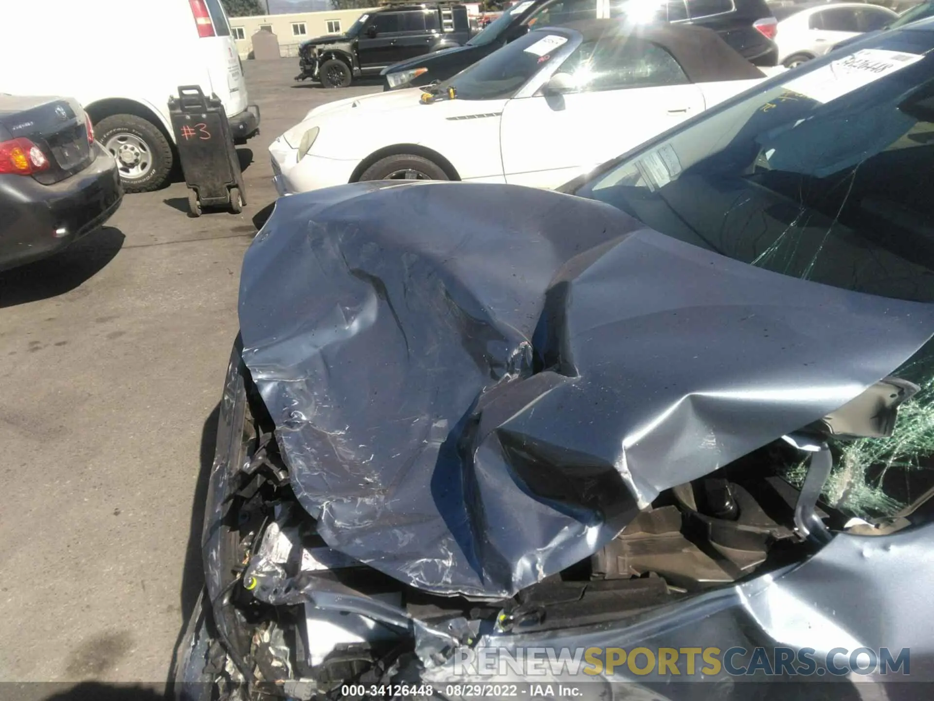 9 fotografías del automóvil dañado JTDEAMDE7NJ052811 TOYOTA COROLLA 2022