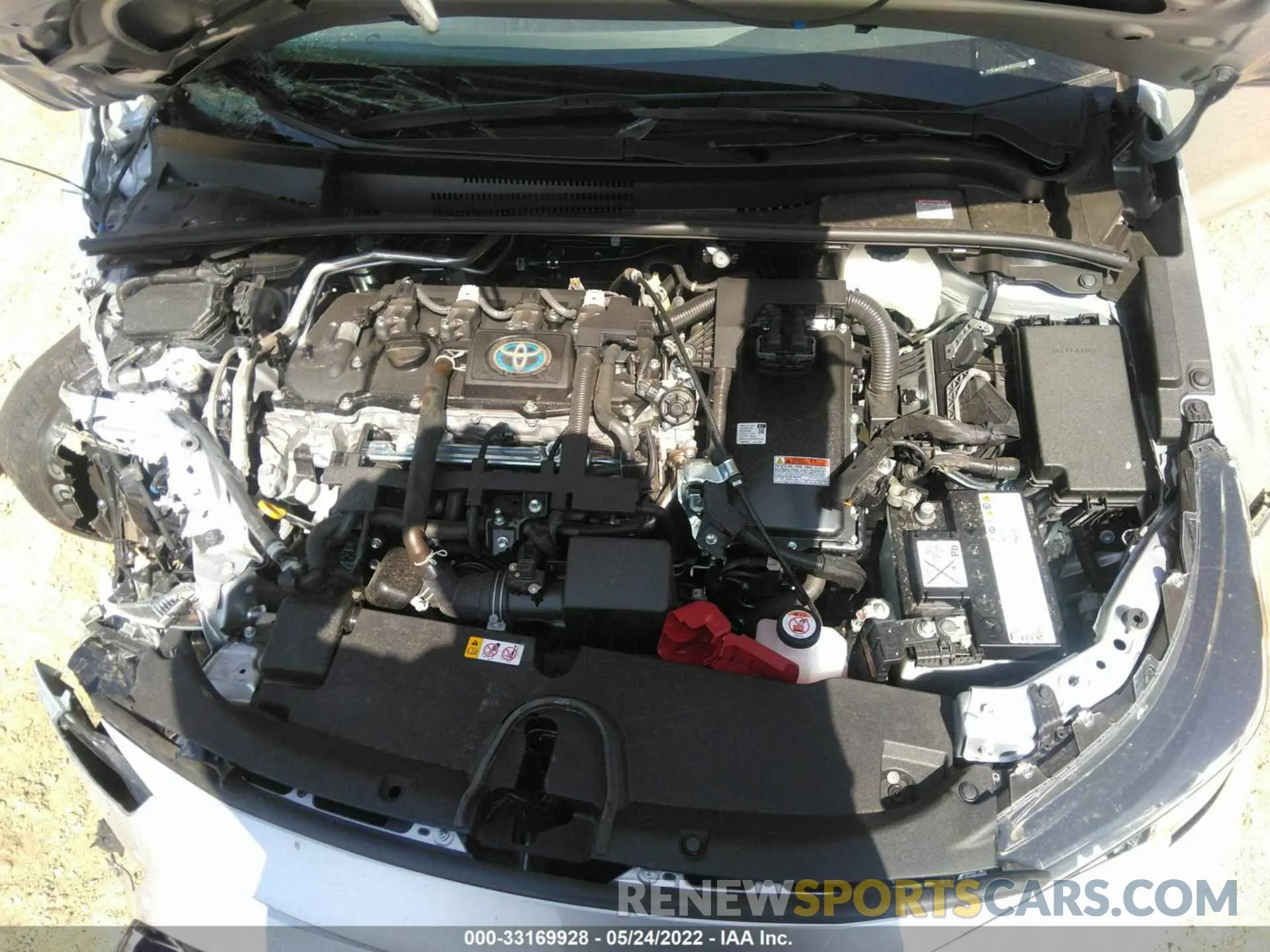 10 fotografías del automóvil dañado JTDEAMDE8N3002200 TOYOTA COROLLA 2022