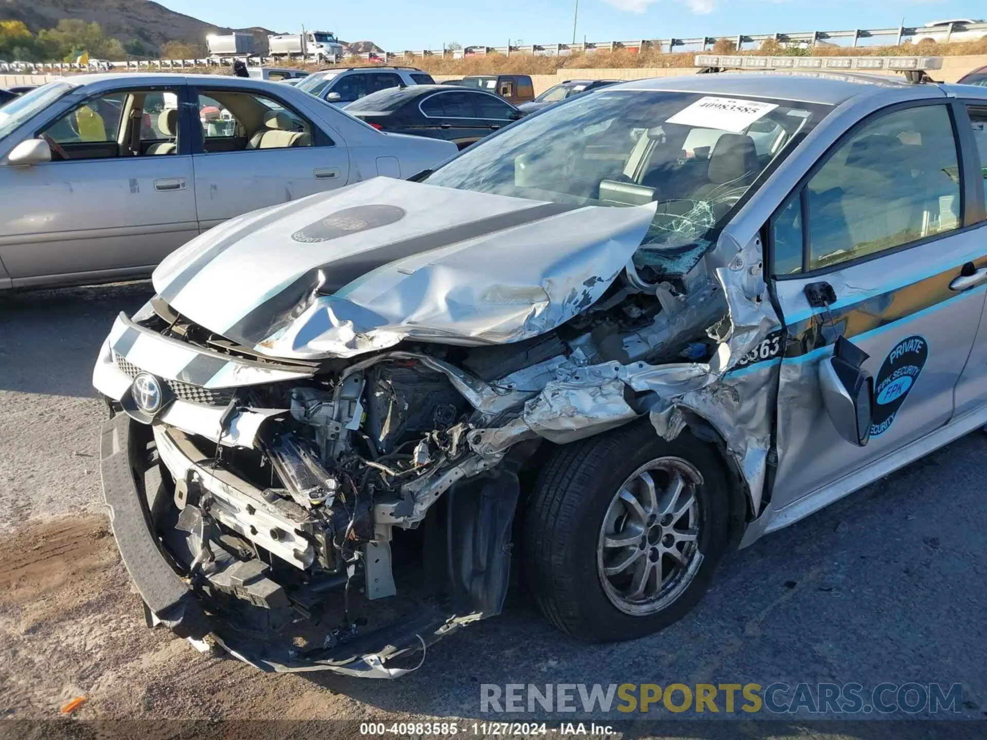 6 fotografías del automóvil dañado JTDEAMDE8N3010166 TOYOTA COROLLA 2022