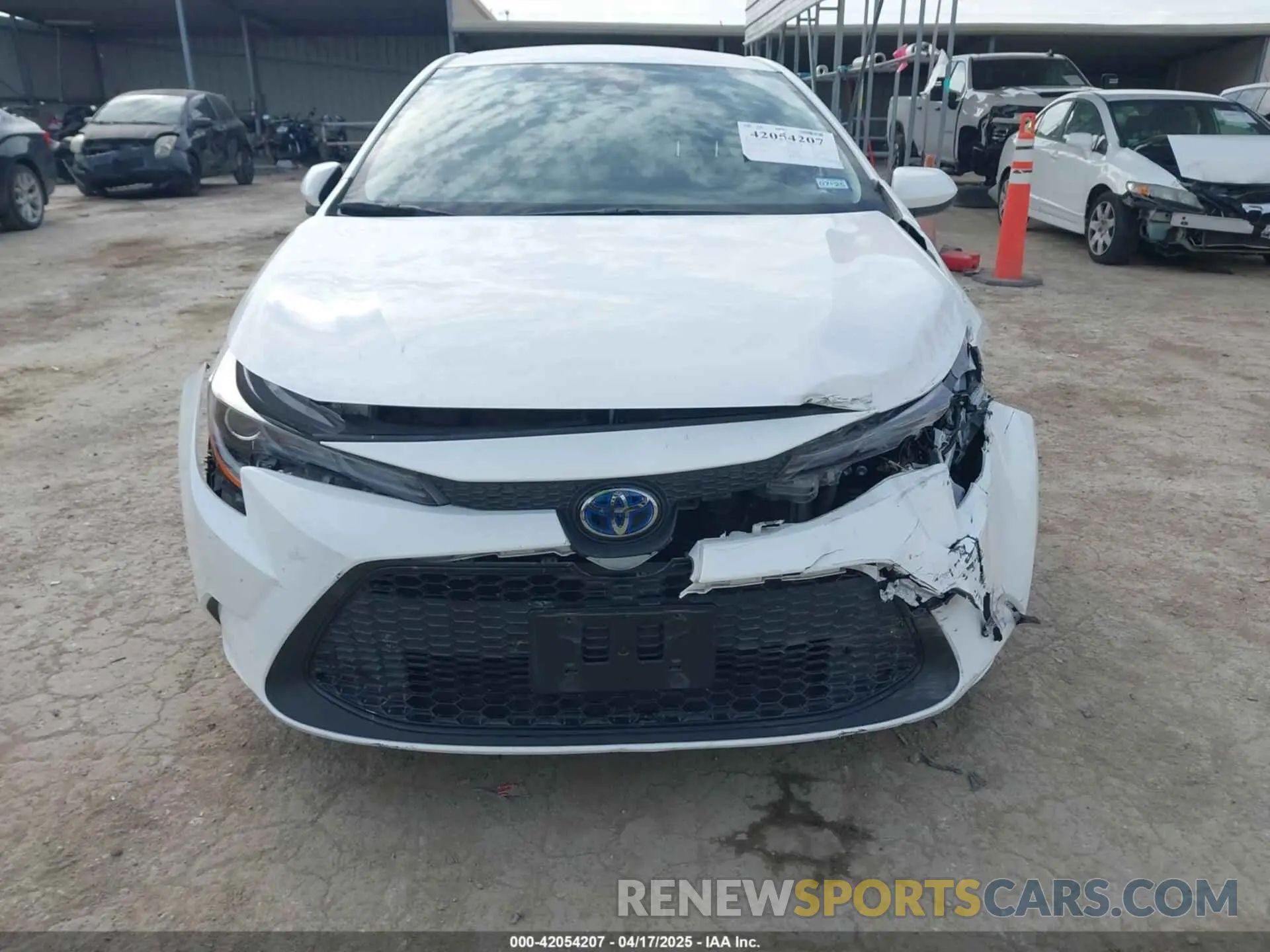 12 fotografías del automóvil dañado JTDEAMDE8NJ037587 TOYOTA COROLLA 2022