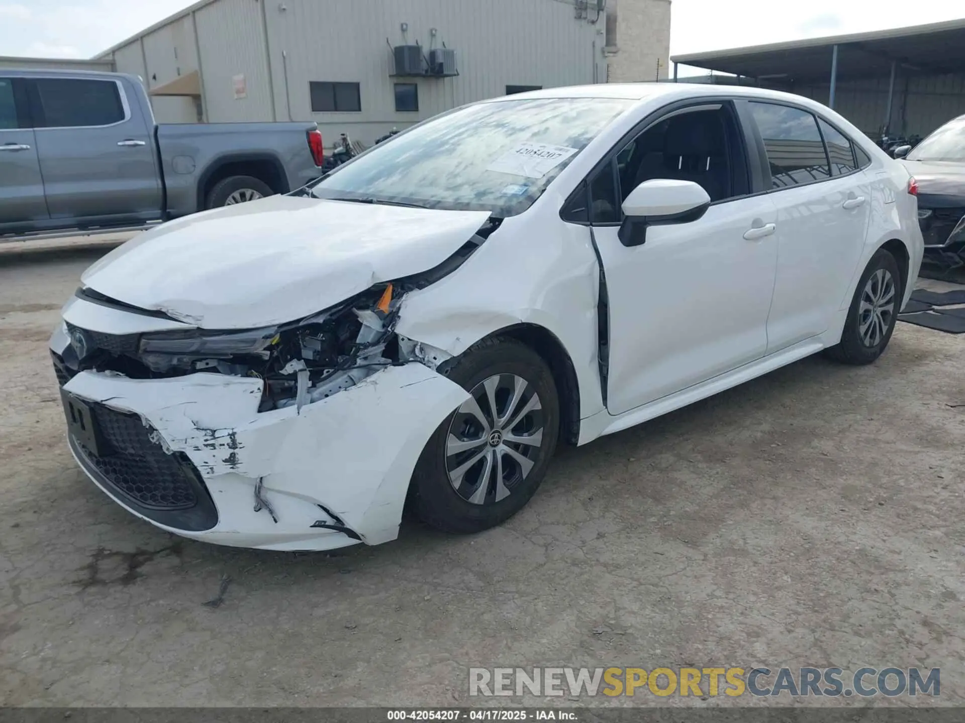 2 fotografías del automóvil dañado JTDEAMDE8NJ037587 TOYOTA COROLLA 2022