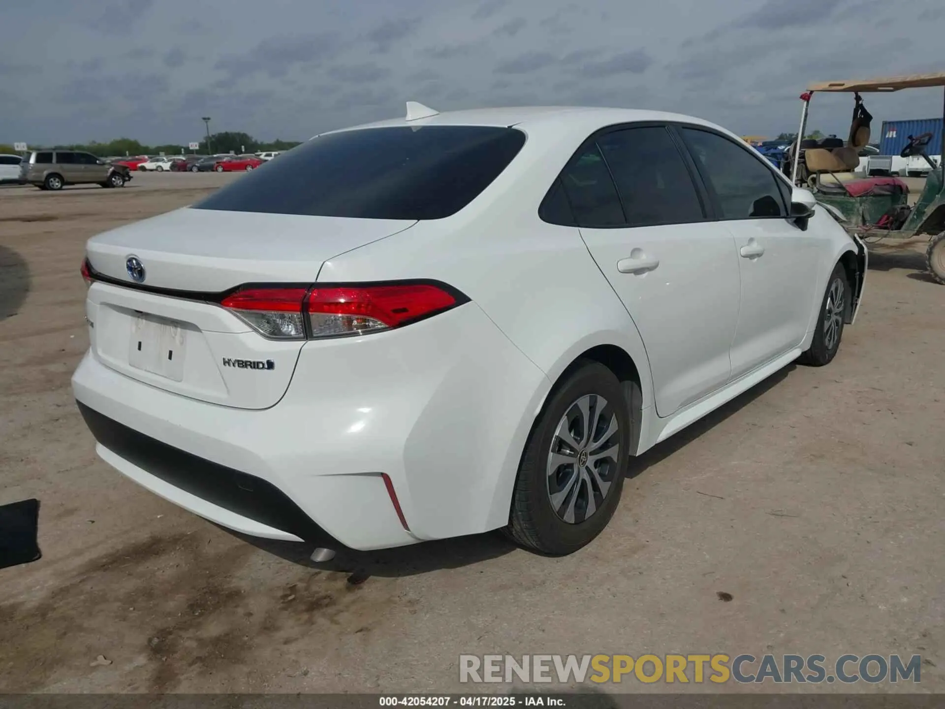 4 fotografías del automóvil dañado JTDEAMDE8NJ037587 TOYOTA COROLLA 2022
