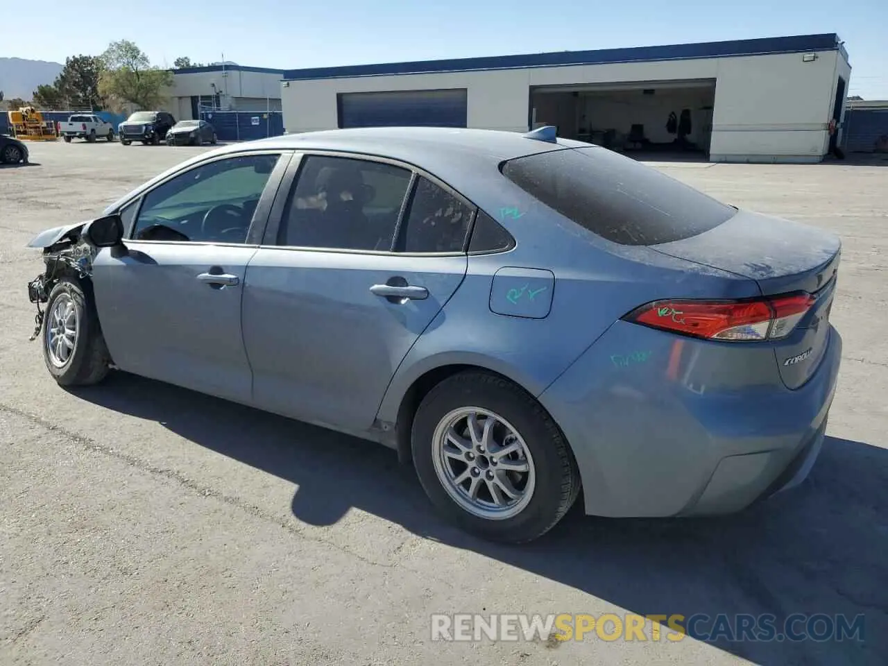 2 fotografías del automóvil dañado JTDEAMDE8NJ040845 TOYOTA COROLLA 2022
