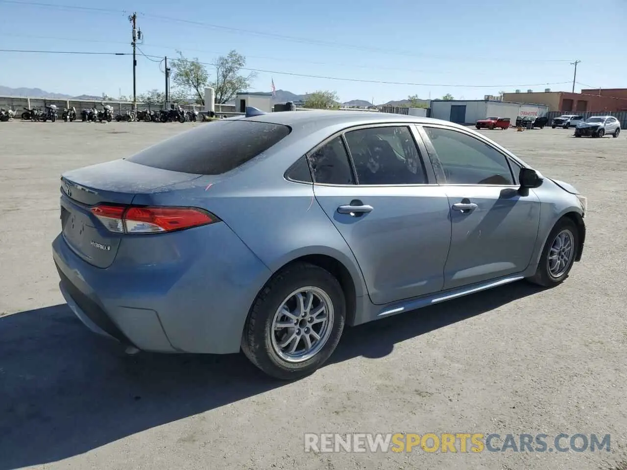 3 fotografías del automóvil dañado JTDEAMDE8NJ040845 TOYOTA COROLLA 2022