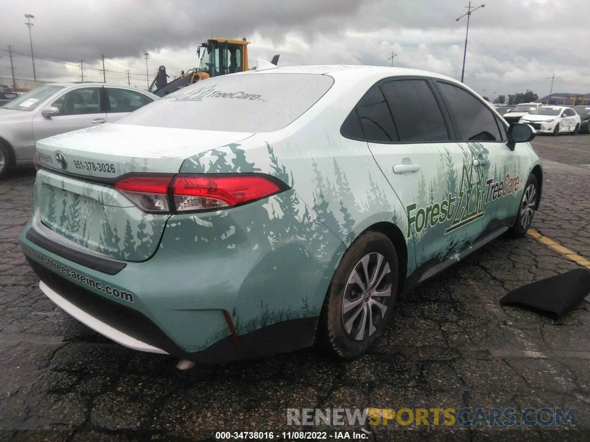 4 fotografías del automóvil dañado JTDEAMDE8NJ042143 TOYOTA COROLLA 2022