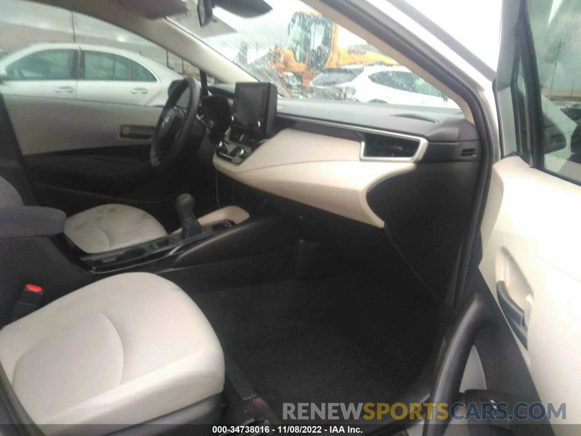5 fotografías del automóvil dañado JTDEAMDE8NJ042143 TOYOTA COROLLA 2022