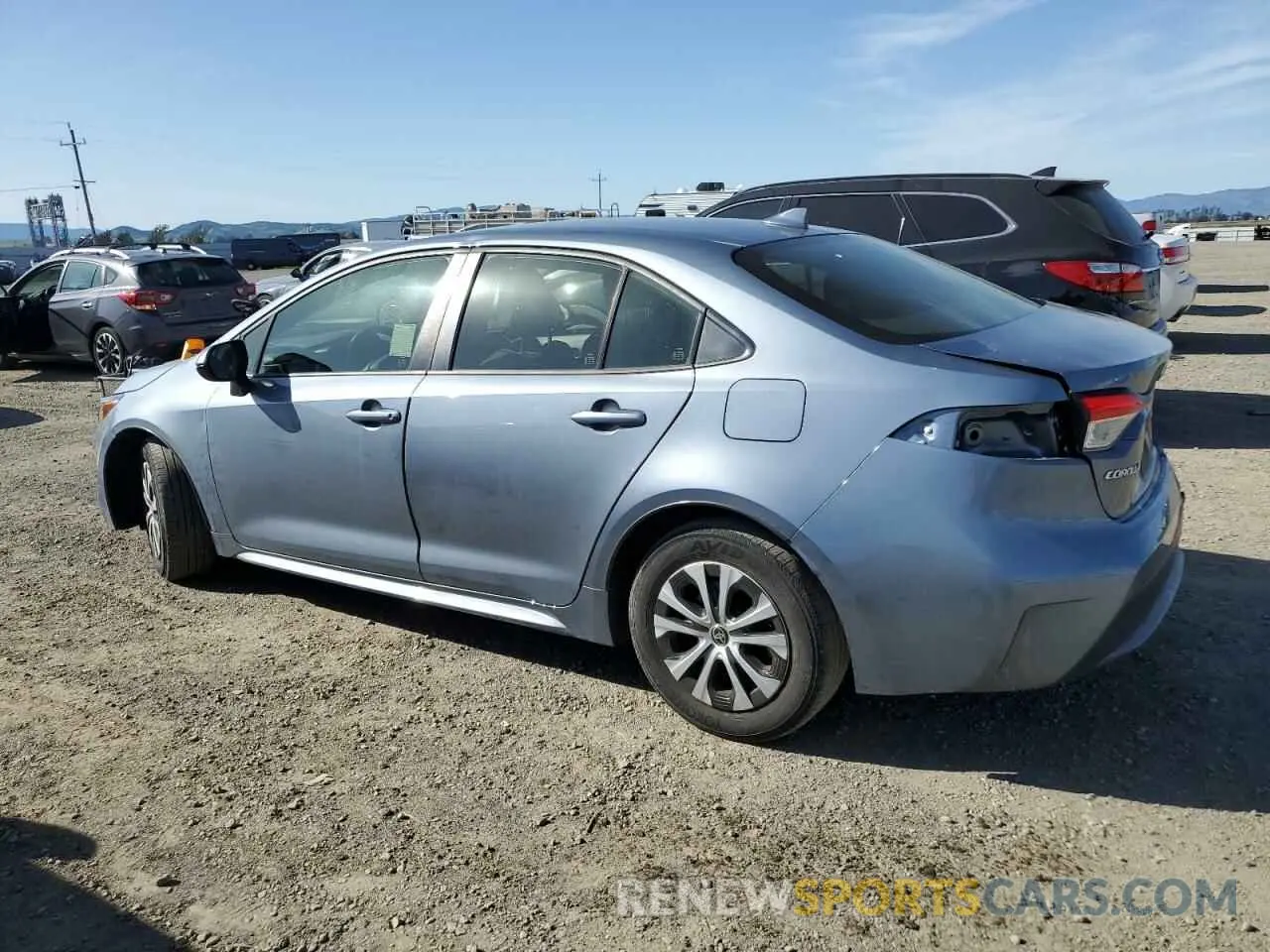 2 fotografías del automóvil dañado JTDEAMDE8NJ042157 TOYOTA COROLLA 2022