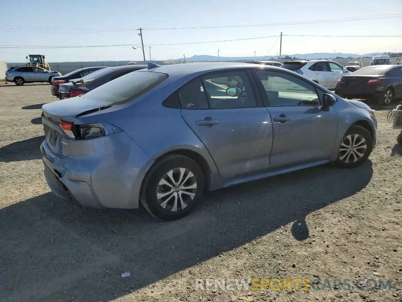 3 fotografías del automóvil dañado JTDEAMDE8NJ042157 TOYOTA COROLLA 2022
